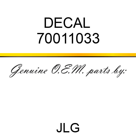 DECAL  70011033