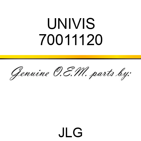 UNIVIS 70011120