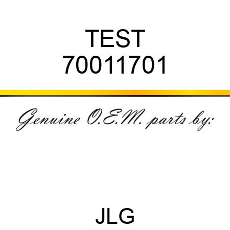 TEST 70011701