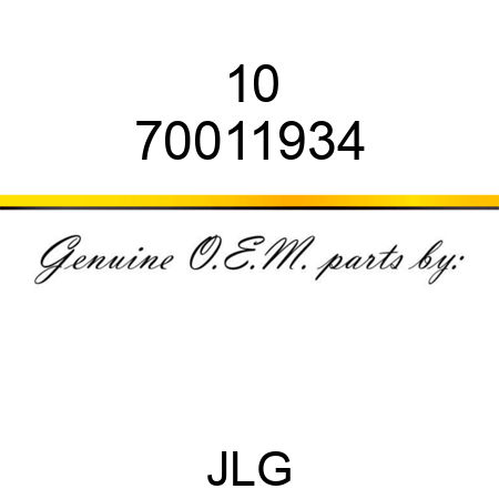 10 70011934