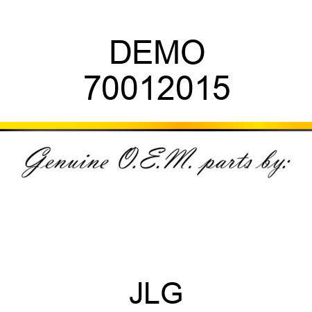 DEMO 70012015