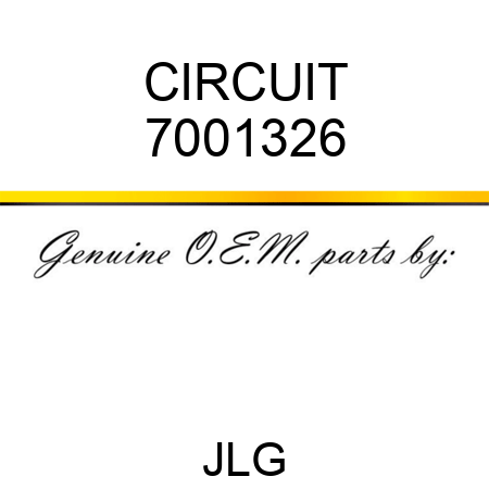 CIRCUIT 7001326