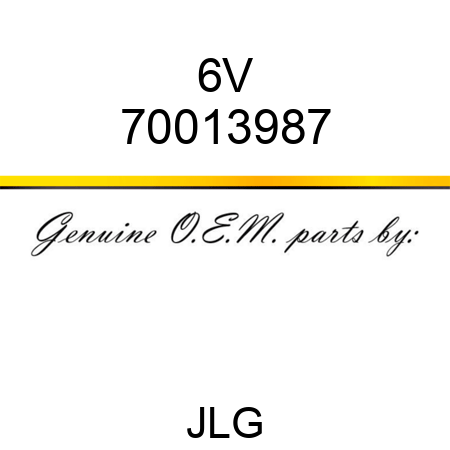 6V 70013987
