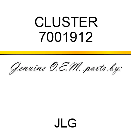 CLUSTER 7001912