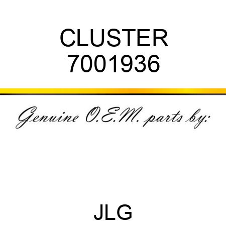 CLUSTER 7001936
