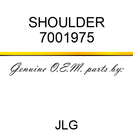 SHOULDER 7001975