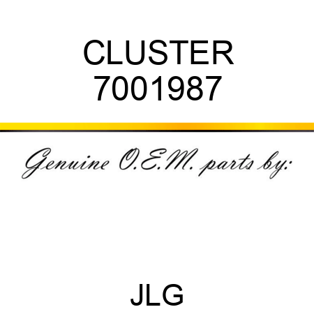 CLUSTER 7001987