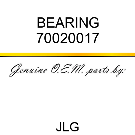 BEARING 70020017