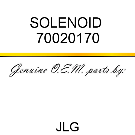 SOLENOID  70020170