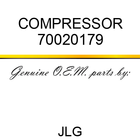 COMPRESSOR 70020179