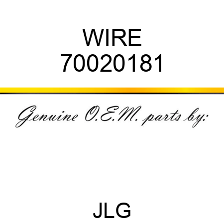WIRE 70020181