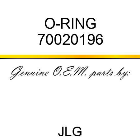 O-RING 70020196