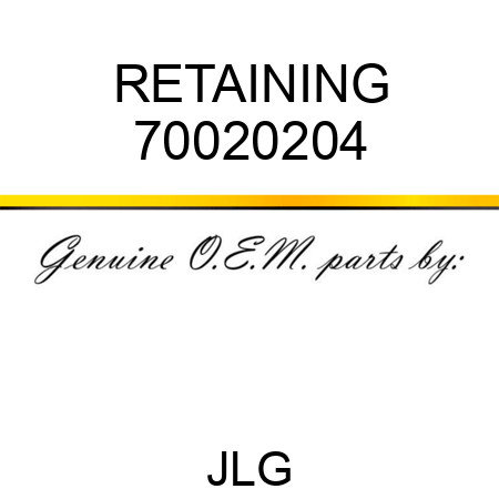 RETAINING 70020204