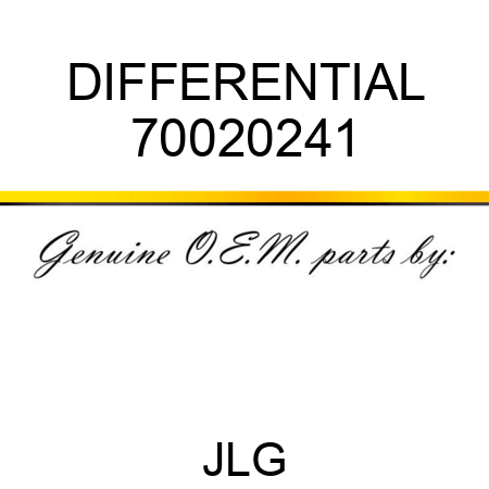 DIFFERENTIAL 70020241