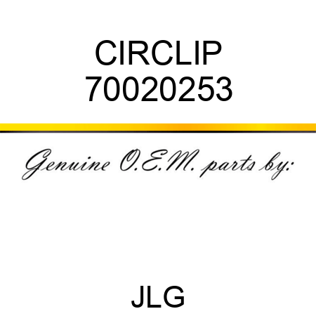CIRCLIP 70020253