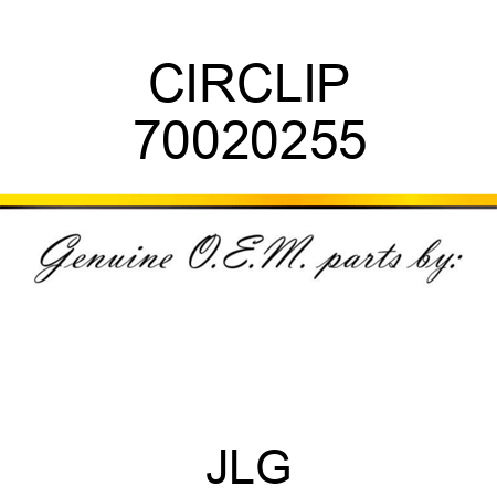 CIRCLIP 70020255