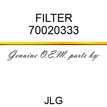 FILTER 70020333