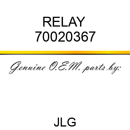 RELAY  70020367
