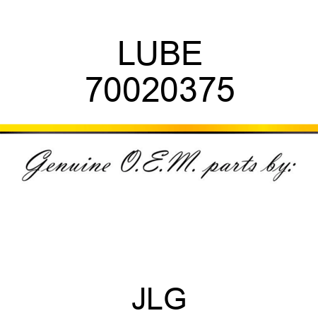 LUBE 70020375