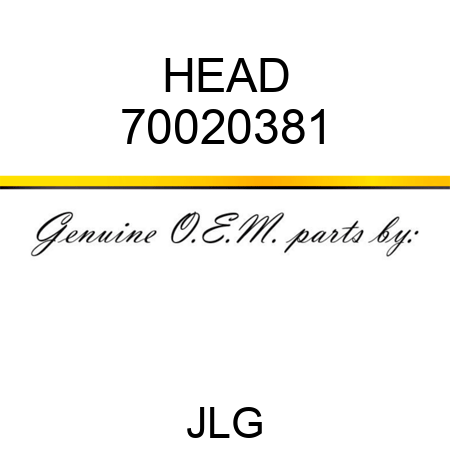 HEAD 70020381