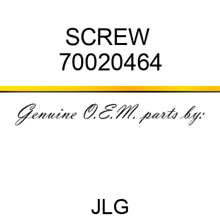 SCREW  70020464