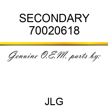 SECONDARY 70020618