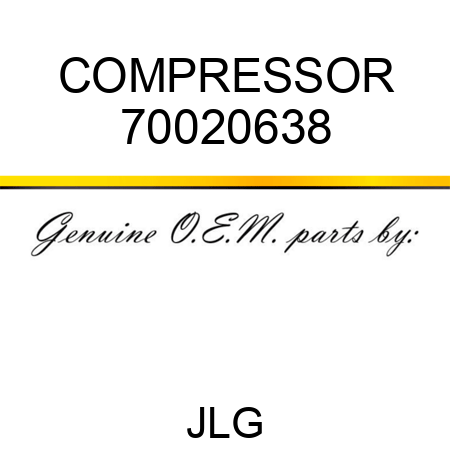 COMPRESSOR 70020638
