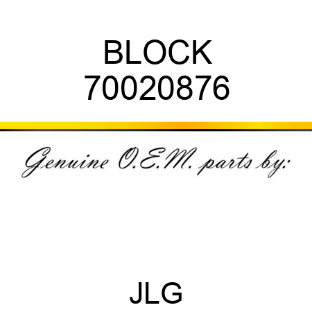 BLOCK 70020876
