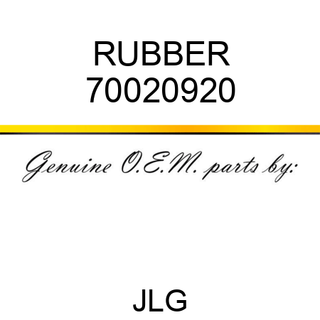 RUBBER 70020920