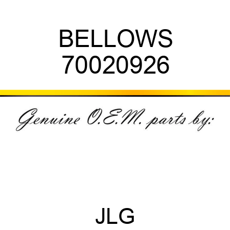 BELLOWS 70020926