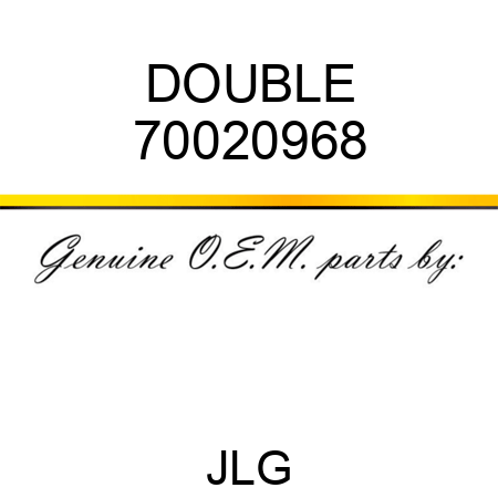 DOUBLE 70020968