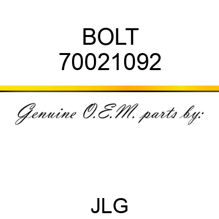 BOLT 70021092
