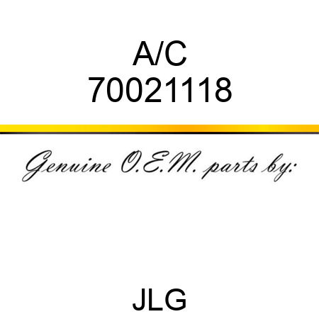 A/C 70021118