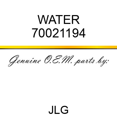 WATER 70021194