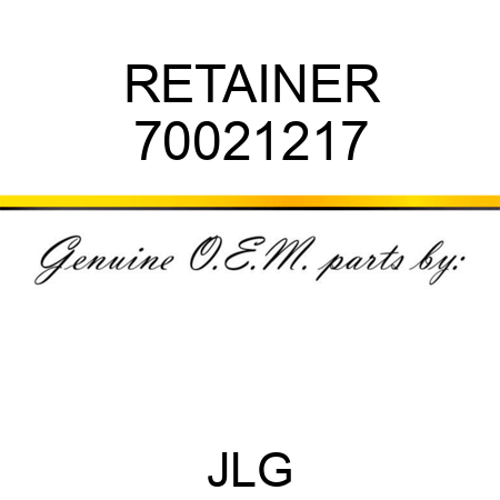RETAINER 70021217
