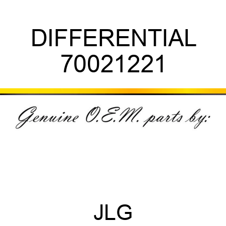 DIFFERENTIAL 70021221