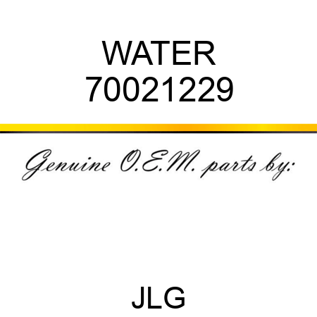 WATER 70021229