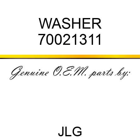 WASHER 70021311