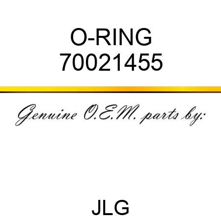O-RING 70021455