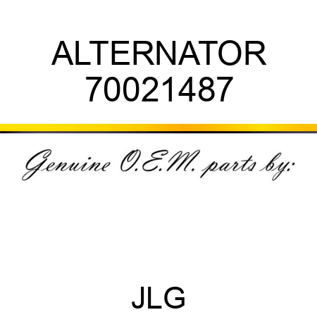 ALTERNATOR 70021487