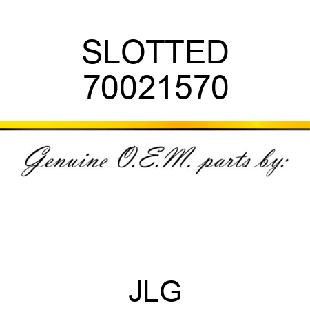 SLOTTED 70021570