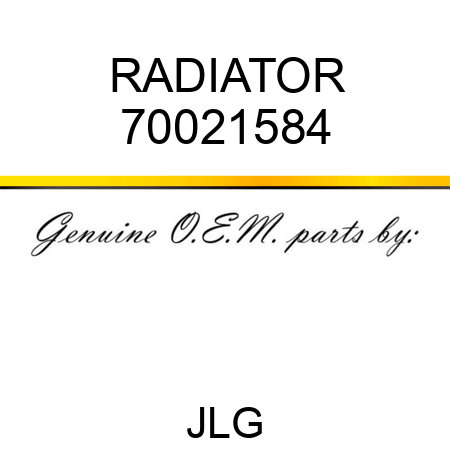 RADIATOR 70021584