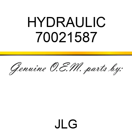 HYDRAULIC 70021587