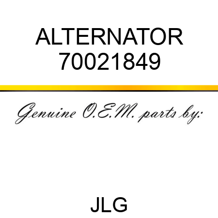 ALTERNATOR 70021849