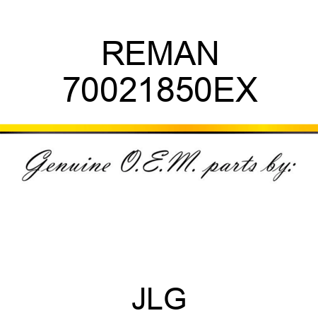 REMAN 70021850EX