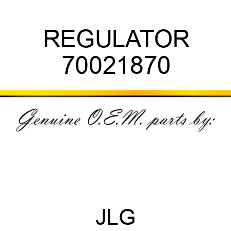 REGULATOR 70021870