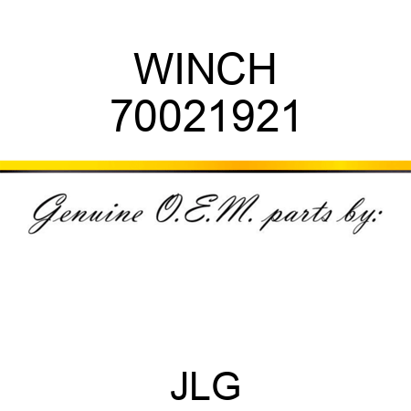 WINCH 70021921