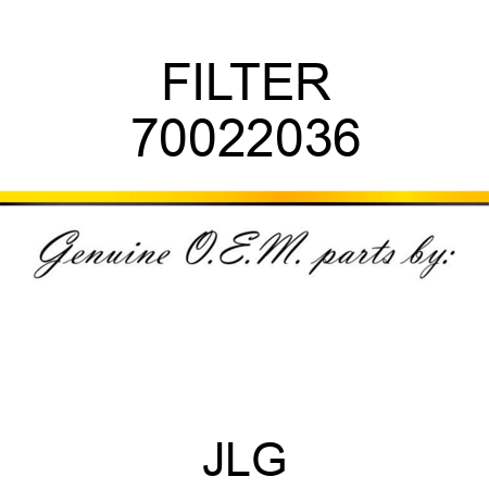 FILTER 70022036