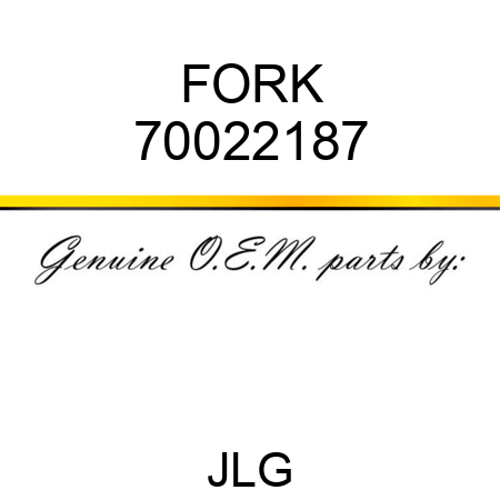 FORK 70022187