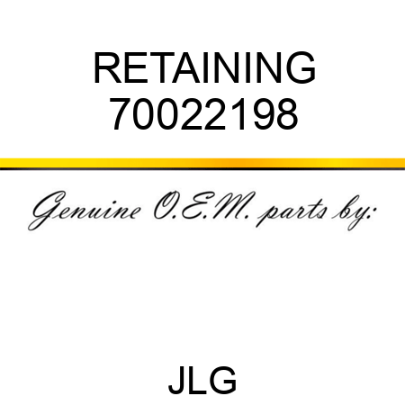 RETAINING 70022198